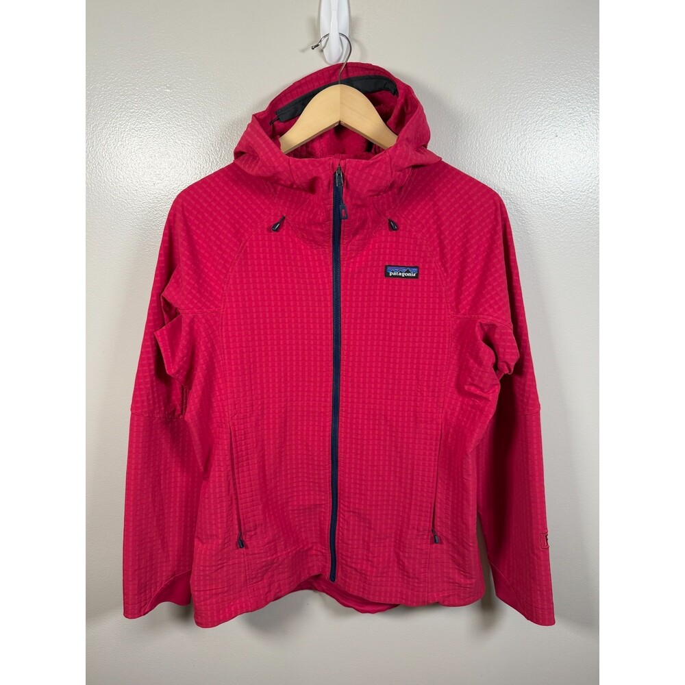 Patagonia Womens R1 TechFace Hoody Jacket Size Medium Pink Outdoor Hiking